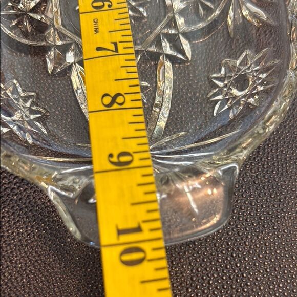 Anchor Hocking Star of David Clear Glass Serving Relish Dish - Picture 6 of 8